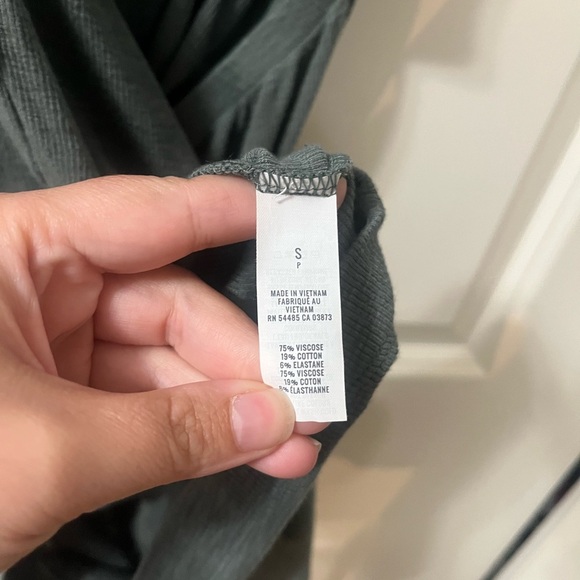 Aerie Ribbed Soft Cut Out Tie Front Dress Size Small - Picture 10 of 12